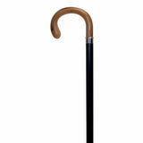 Elegant European-Style Petite Crook Handle Cane with Silver Accent Horn - Tophatter Daily Deals