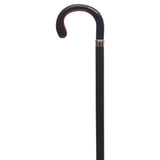 Elegant European-Style Petite Crook Handle Cane with Silver Accent Shell - Tophatter Daily Deals