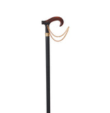 Elegant Italian Derby Handle Walking Cane with Gold Accent Shell - Tophatter Daily Deals