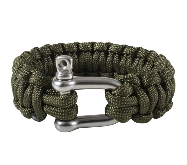 Rothco Paracord Bracelet With D-Shackle - Tophatter Daily Deals