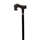 Italian Schnauzer Head Walking Cane - Elegant Style & Durability Brown - Tophatter Daily Deals