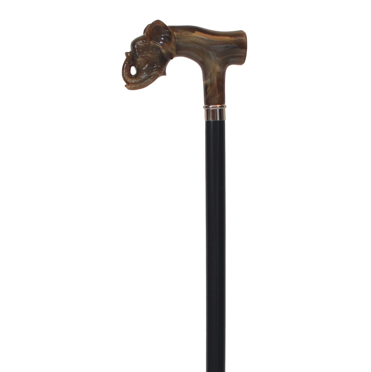 Elegant Italian Elephant Handle Walking Cane Horn - Tophatter Daily Deals