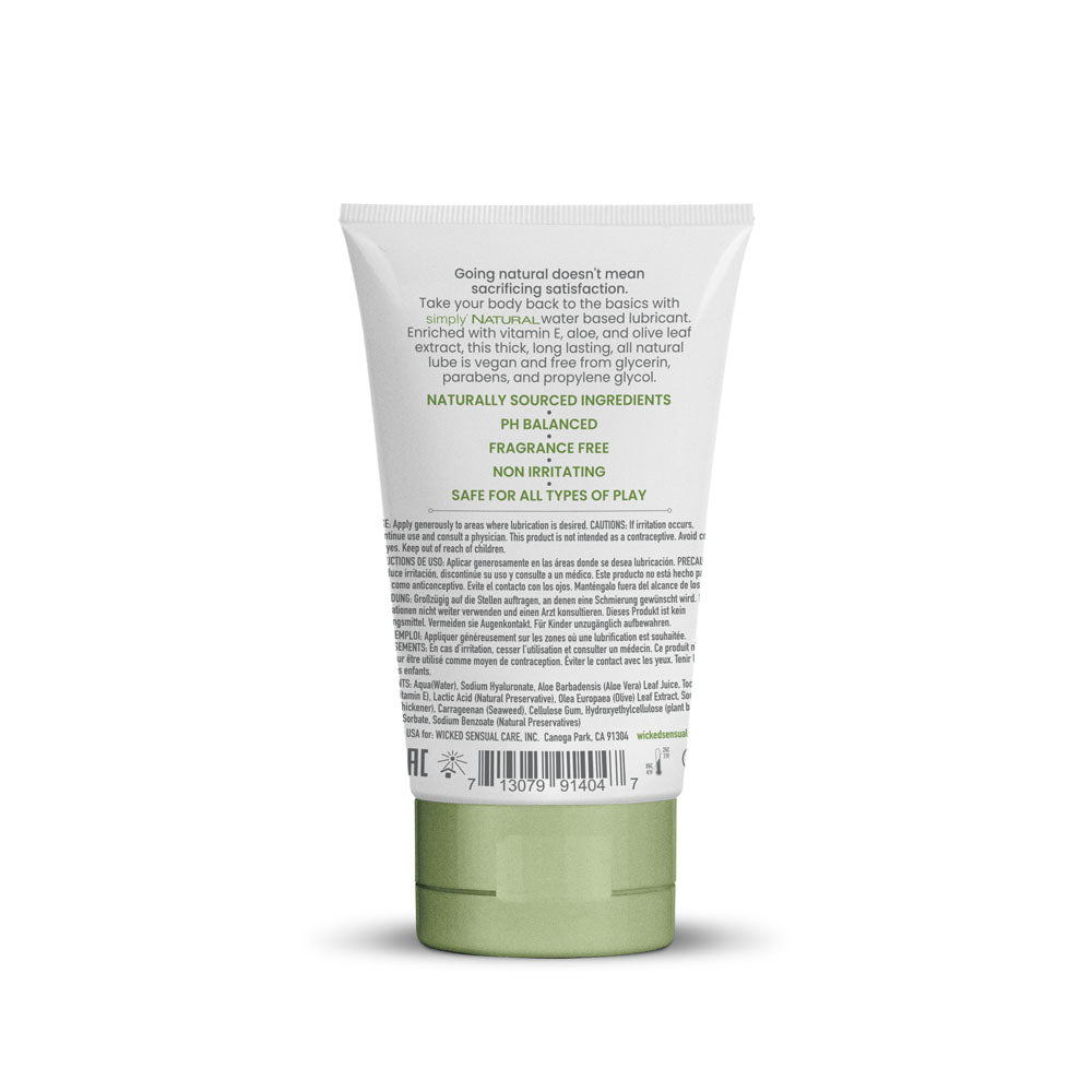 Wicked Simply Natural – All Natural Water-Based Lubricant > Lube > Water Based - Tophatter Daily Deals