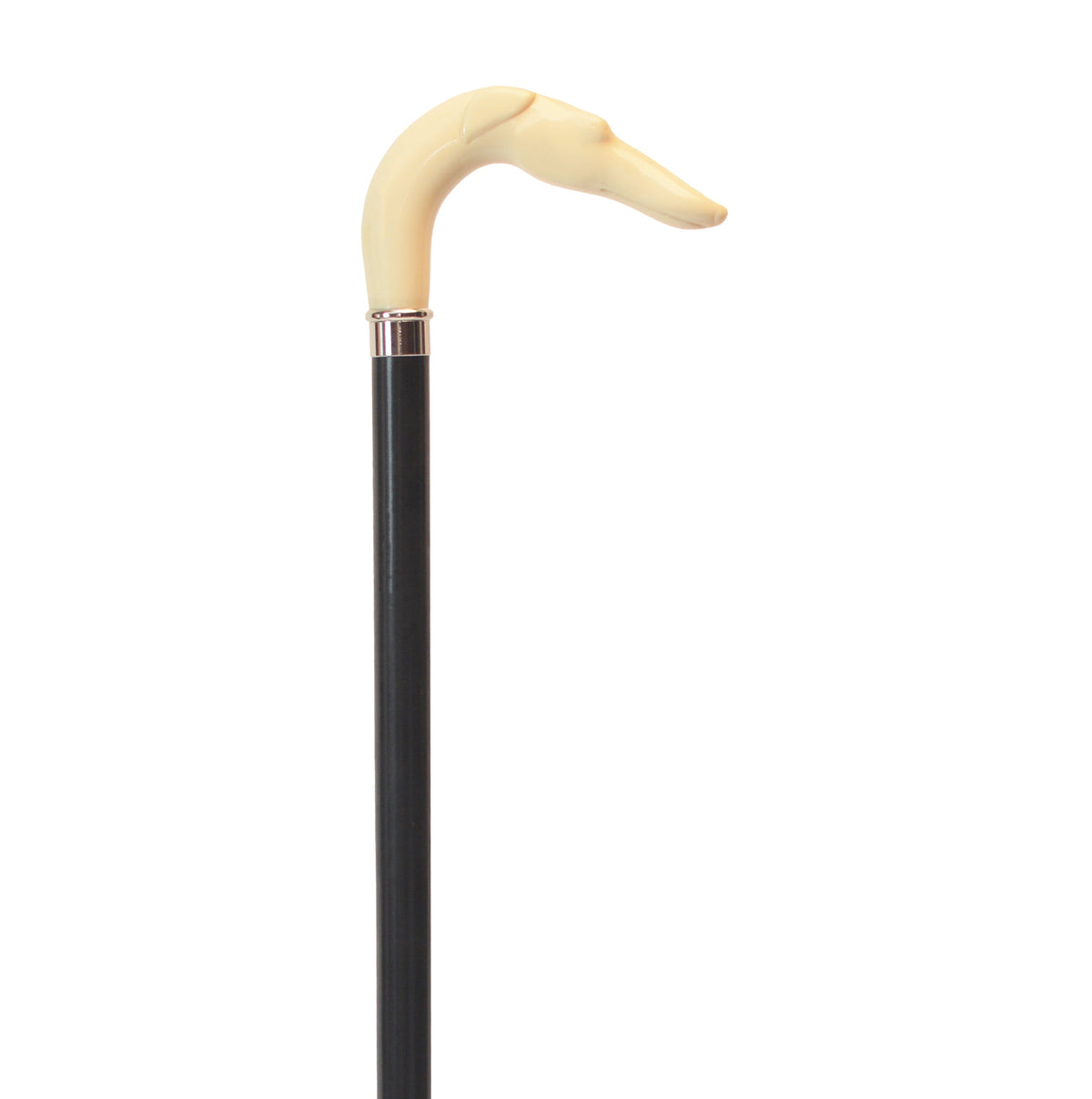 Elegant Russian Hound Cane - Simulated Ivory Handle, USA Made Ivory - Tophatter Daily Deals