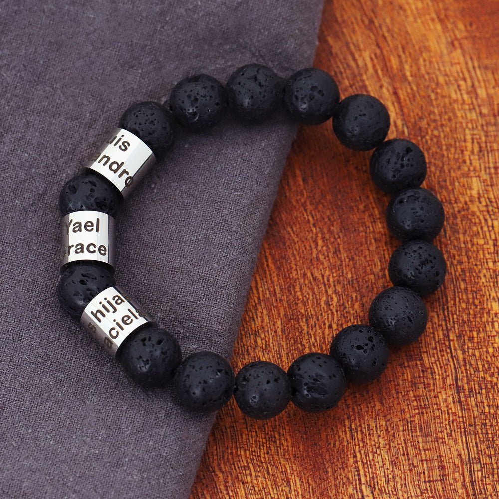 Accessories Letter Bracelet Men's Personality Lettering 7 - Tophatter Daily Deals