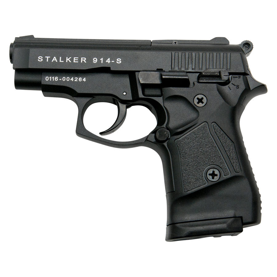 Stalker 914 Black Finish - 9mm Blank Firing Replica Zoraki Gun Collectible Weapons - Tophatter Daily Deals
