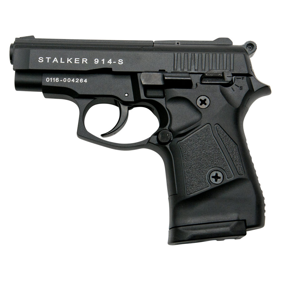 Stalker 914 Black Finish - 9mm Blank Firing Replica Zoraki Gun - Tophatter's Guns'N'Weapons Store Collectible Weapons - Tophatter Daily Deals