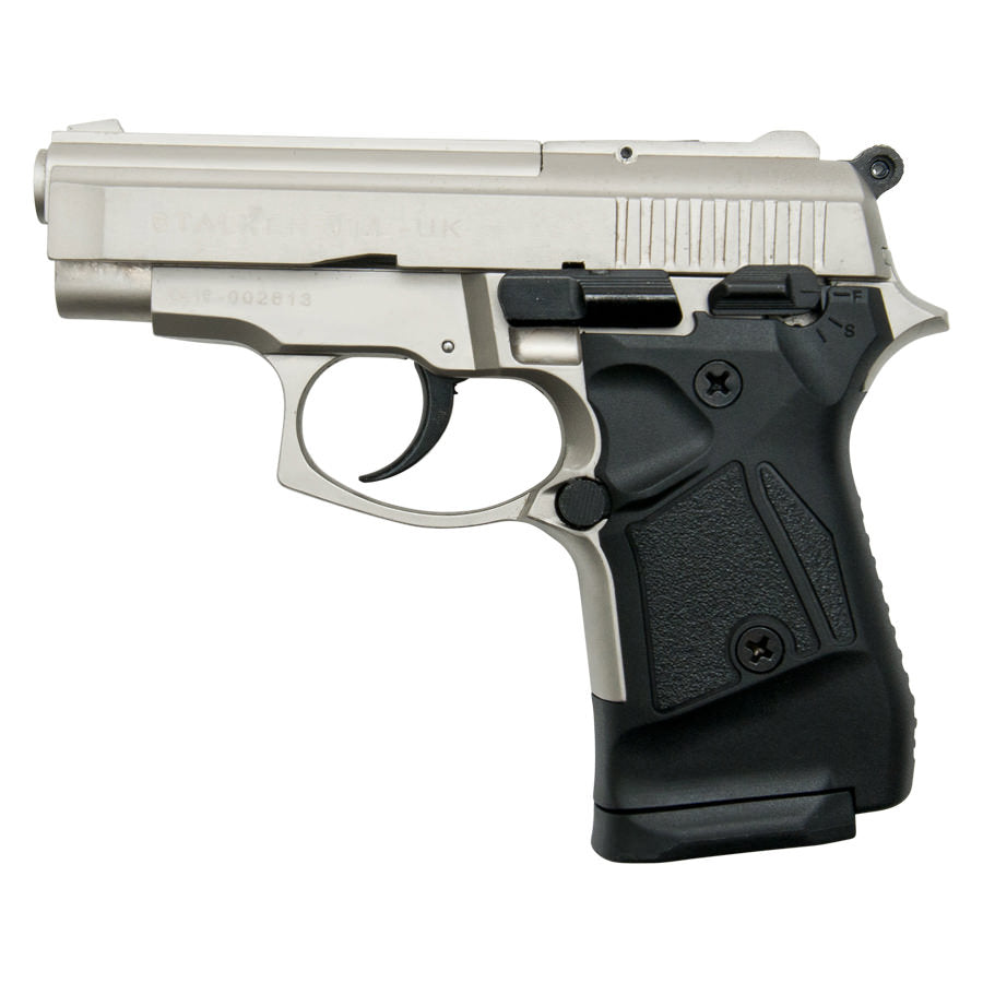 Stalker 914 Satin Finish - 9mm Blank Firing Replica Zoraki Gun - Tophatter's Guns'N'Weapons Store Collectible Weapons - Tophatter Daily Deals