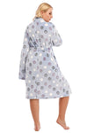 Plus Size Printed Tie Waist Robe with Pocket Sleep Dresses - Tophatter Daily Deals