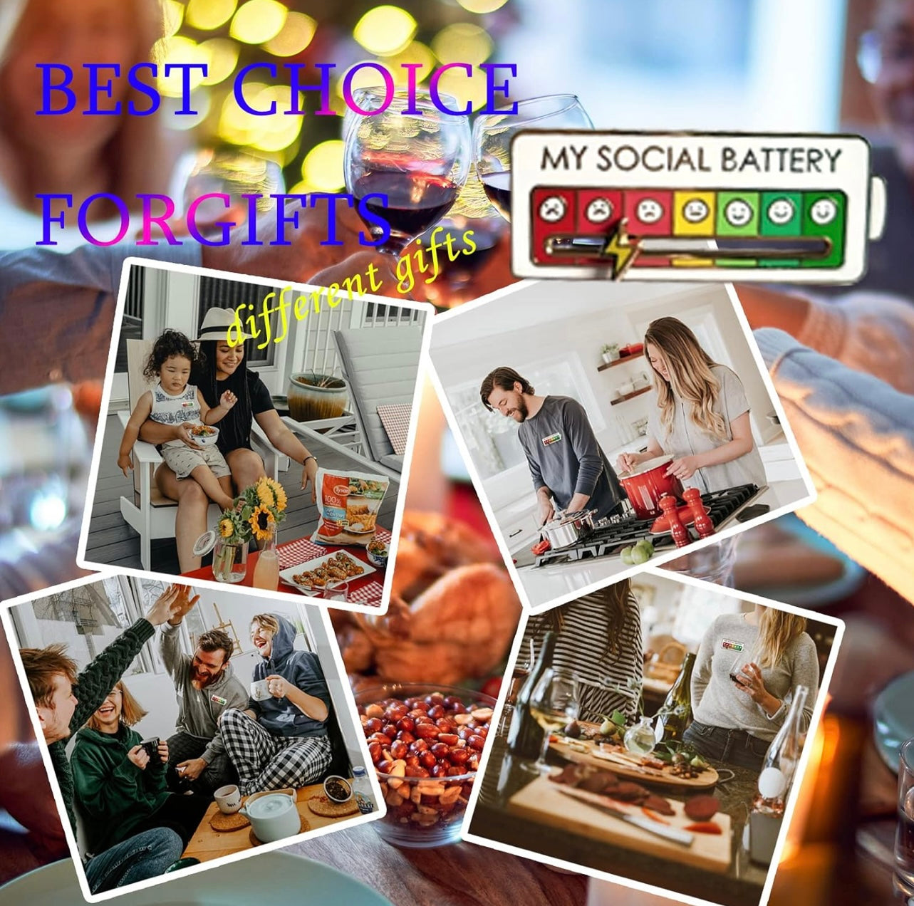 Social Battery Pin - Tophatter Daily Deals