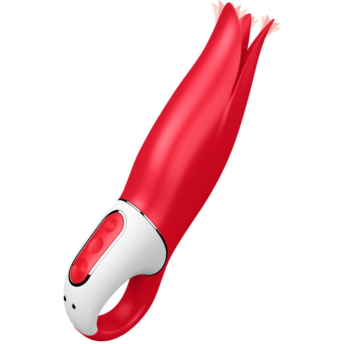 Satisfyer Vibes Power Flower Vibrator in Red Vibrator - Tophatter Daily Deals