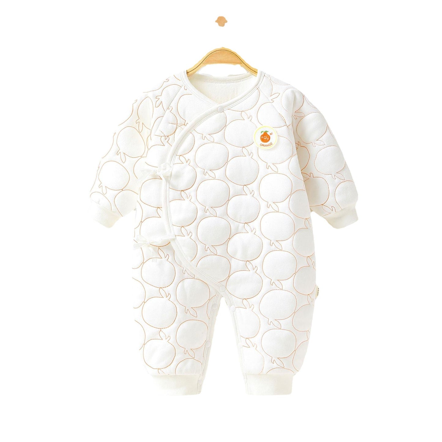 Baby Onesie Baby Warm Clip Cotton Thin Cotton Butterfly Clothes Ha Clothes Climbing Suit 0 - Tophatter Daily Deals
