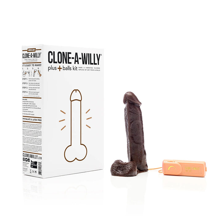 Clone-A-Willy Plus With Balls Deep Skin Tone - Tophatter Daily Deals