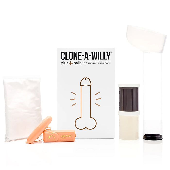 Clone-A-Willy Plus With Balls Deep Skin Tone - Tophatter Daily Deals