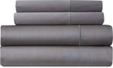 Bibb Home 1000TC Cotton Rich 4-Piece Sheet Set Charcoal Bedding - Tophatter Daily Deals