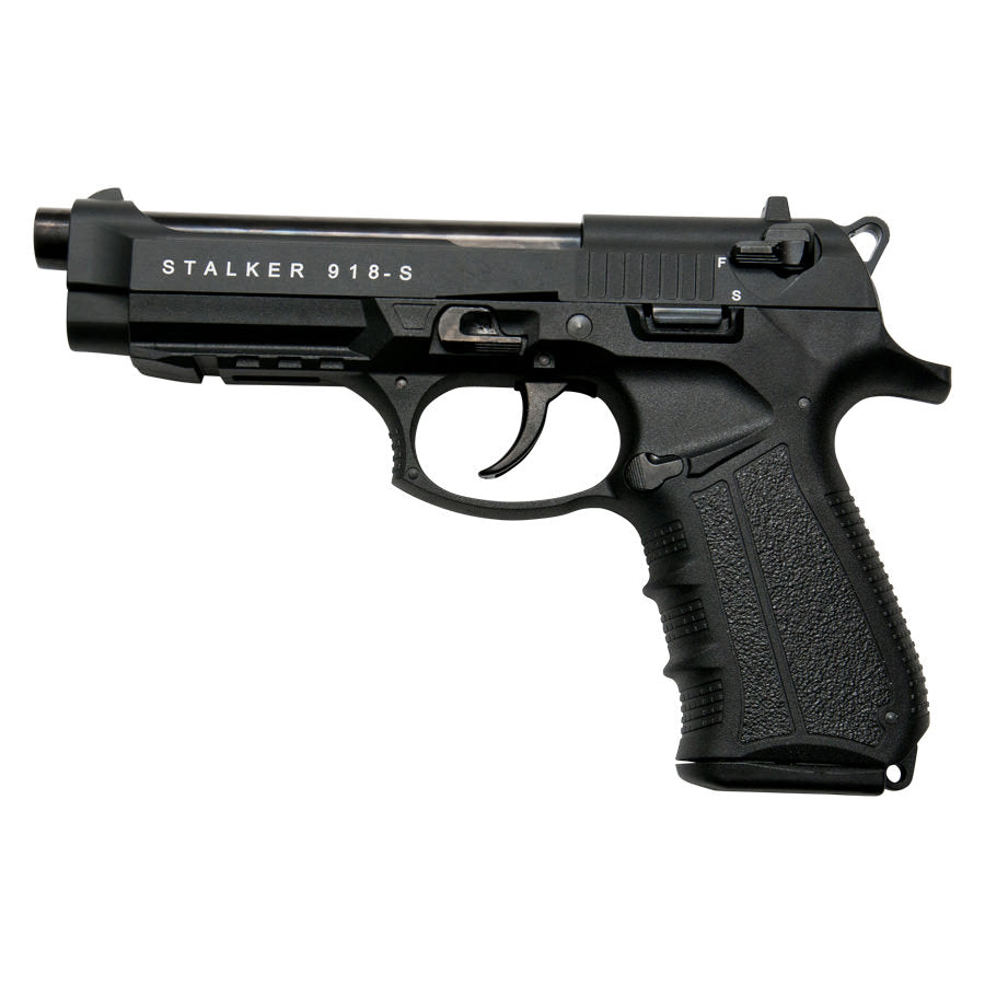 Stalker 918 Black Finish - 9mm Blank Firing Replica Zoraki Gun - Tophatter's Guns'N'Weapons Store Collectible Weapons - Tophatter Daily Deals