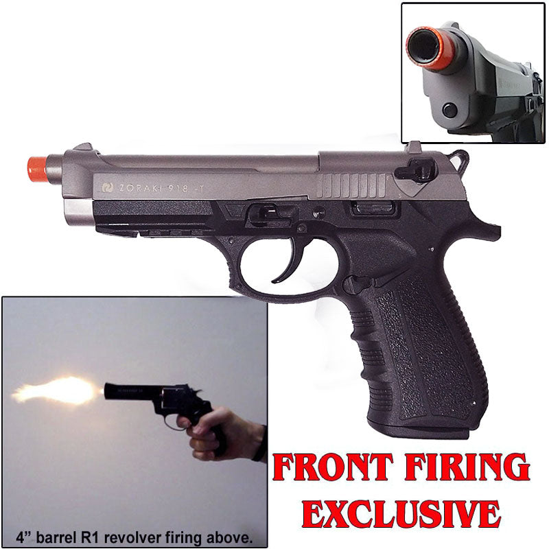 Zoraki 918 Blank Firing Gun Fume - Front Fire 9mm Blank Gun - Tophatter's Weapons'N'Deals blankgunstore - Tophatter Daily Deals