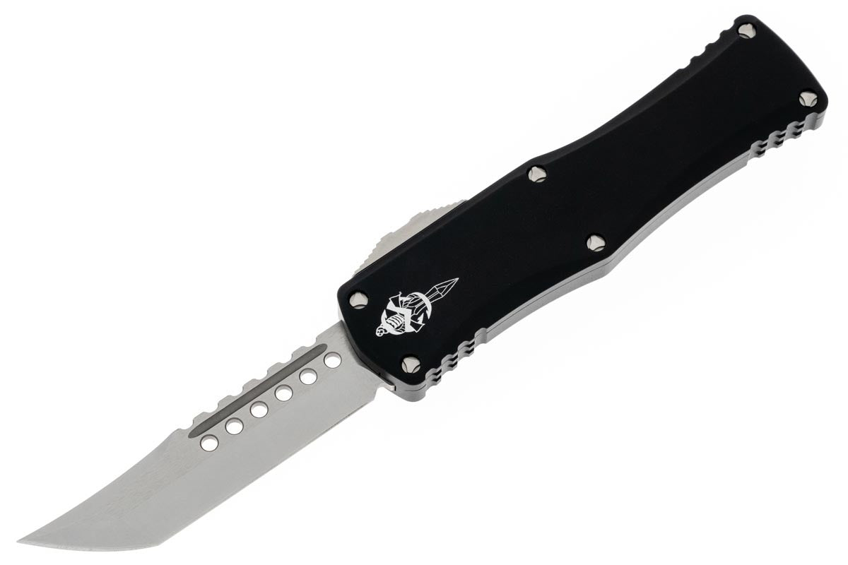 Microtech Hera - Signature Series - Black Chassis - Hellhound Blade - 919-10S Automatic Knives - Tophatter Daily Deals