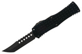 Microtech Hera - Signature Series - Black Frag Chassis - DLC Hellhound Blade - 919-1DLCTFRSH Automatic Knives - Tophatter Daily Deals