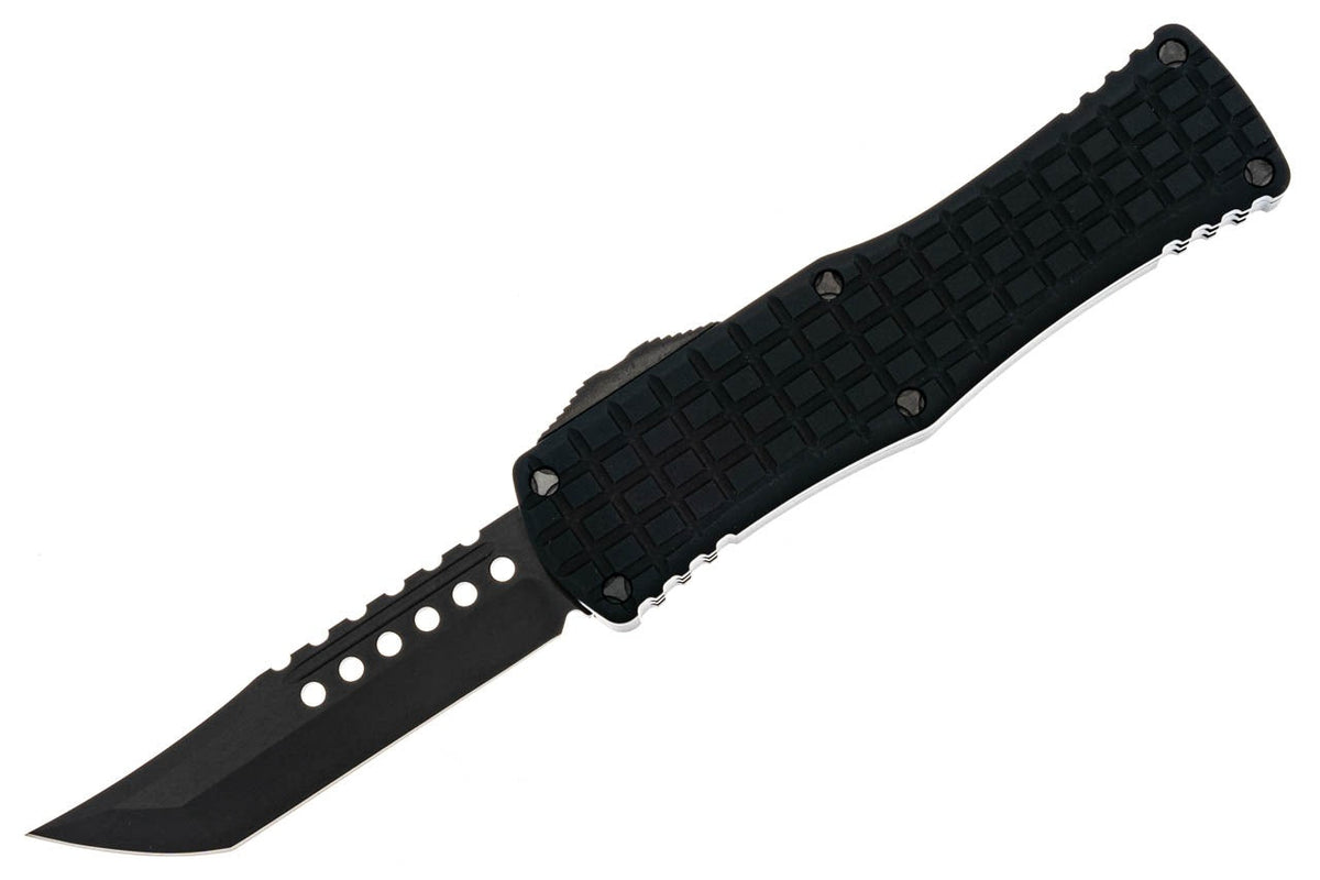 Microtech Hera - Signature Series - Black Frag Chassis - DLC Hellhound Blade - 919-1DLCTFRSH Automatic Knives - Tophatter Daily Deals