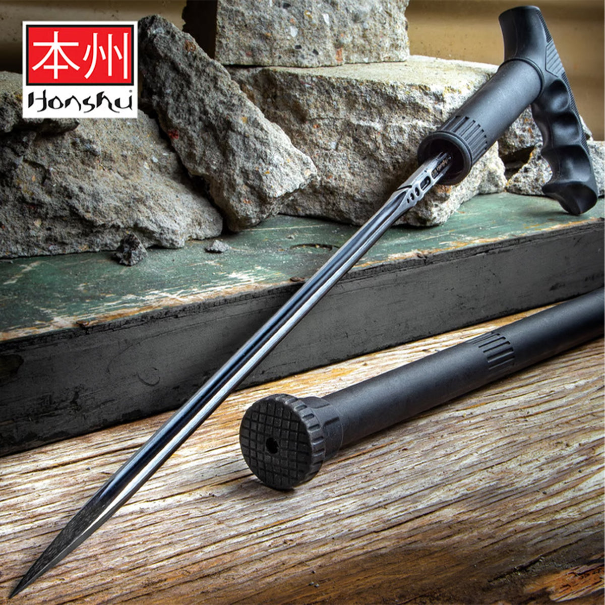 Tonfa Grip Honshu Sword Cane: Ultimate Protection, Comfort Grip Sword Canes - Tophatter Daily Deals