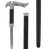 Medieval Sword Cane: Leather-Wrapped, Premium Steel Blade Sword Canes - Tophatter Daily Deals