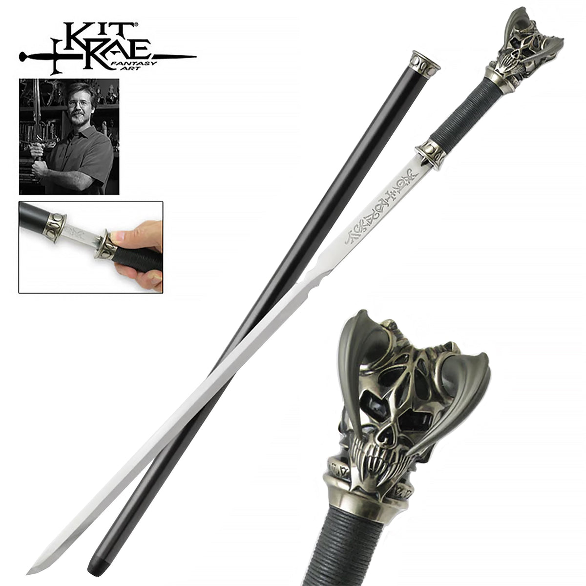 Kit Rae Vorthelok Sword Cane: Crafted for the Sword of Atnal Sword Canes - Tophatter Daily Deals
