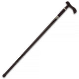 Derby Sword Cane: Forged 1045 Carbon Steel, Leather Grip Sword Canes - Tophatter Daily Deals