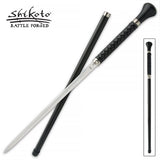 Shikoto Shinshi Sword Cane: High Carbon Steel, Leather-Wrapped Grip Sword Canes - Tophatter Daily Deals