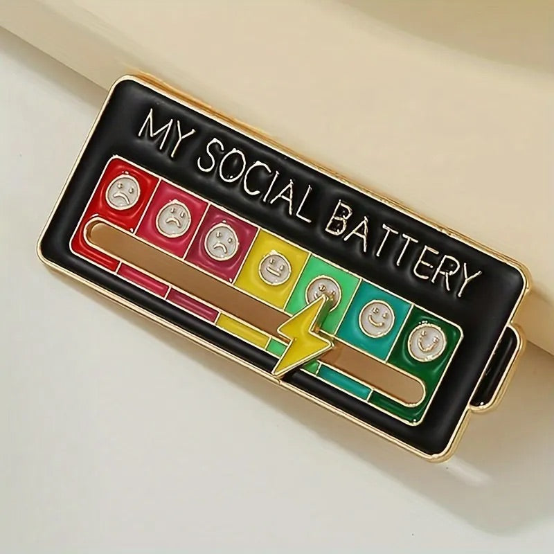 Social Battery Pin - Tophatter Daily Deals