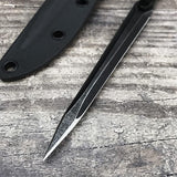 9.4in Tactical Fixed Blade Knife with Sheath, Tea Needle 440C Stainless Steel-GS89 Tactical Fixed Blade Knives - Tophatter Daily Deals