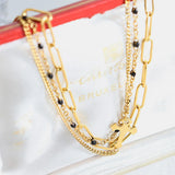 Titanium Steel Three-Layered Bracelet Bracelets - Tophatter Daily Deals