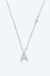 A To F Zircon 925 Sterling Silver Necklace A Silver One Size Necklaces - Tophatter Daily Deals