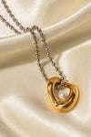 18K Gold-Plated Synthetic Pearl Peandant Necklace Necklaces - Tophatter Daily Deals