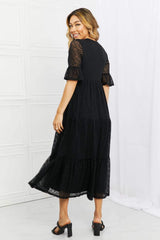 P & Rose Lovely Lace Full Size Tiered Dress Casual Dresses - Tophatter Daily Deals