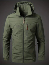 Waterproof Mens Outdoor Jacket - Athletic Technical Shell Light green - Tophatter Daily Deals