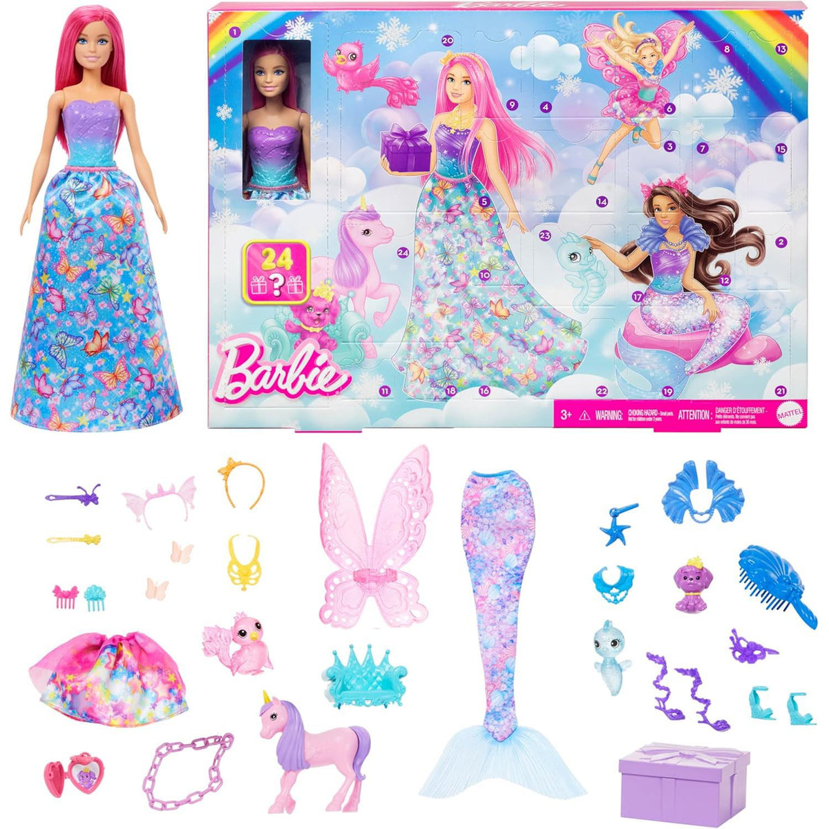 Barbie Christmas Advent Calendar | Dreamtopia Barbie Doll Advent Calendar Advent Calendar - Tophatter Daily Deals