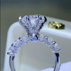 3 Carat Moissanite 925 Sterling Silver Ring Rings - Tophatter Daily Deals