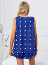 Heart Scoop Neck Tank and Shorts Lounge Set Loungewear Sets - Tophatter Daily Deals