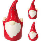 Christmas Gonk Salt and Pepper Shakers | Ceramic Gnome Salt & Pepper Set Salt and Pepper Shakers - Tophatter Daily Deals
