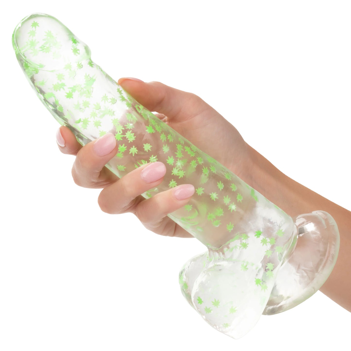Naughty Bits I Leaf Dick – Glow-in-the-Dark 8 Inch Dildo > Dildos > Realistic Dildos - Tophatter Daily Deals
