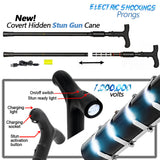 Zap Cane: Hidden Style Stun Gun & LED Flashlight, Rechargeable Stun Gun Canes - Tophatter Daily Deals