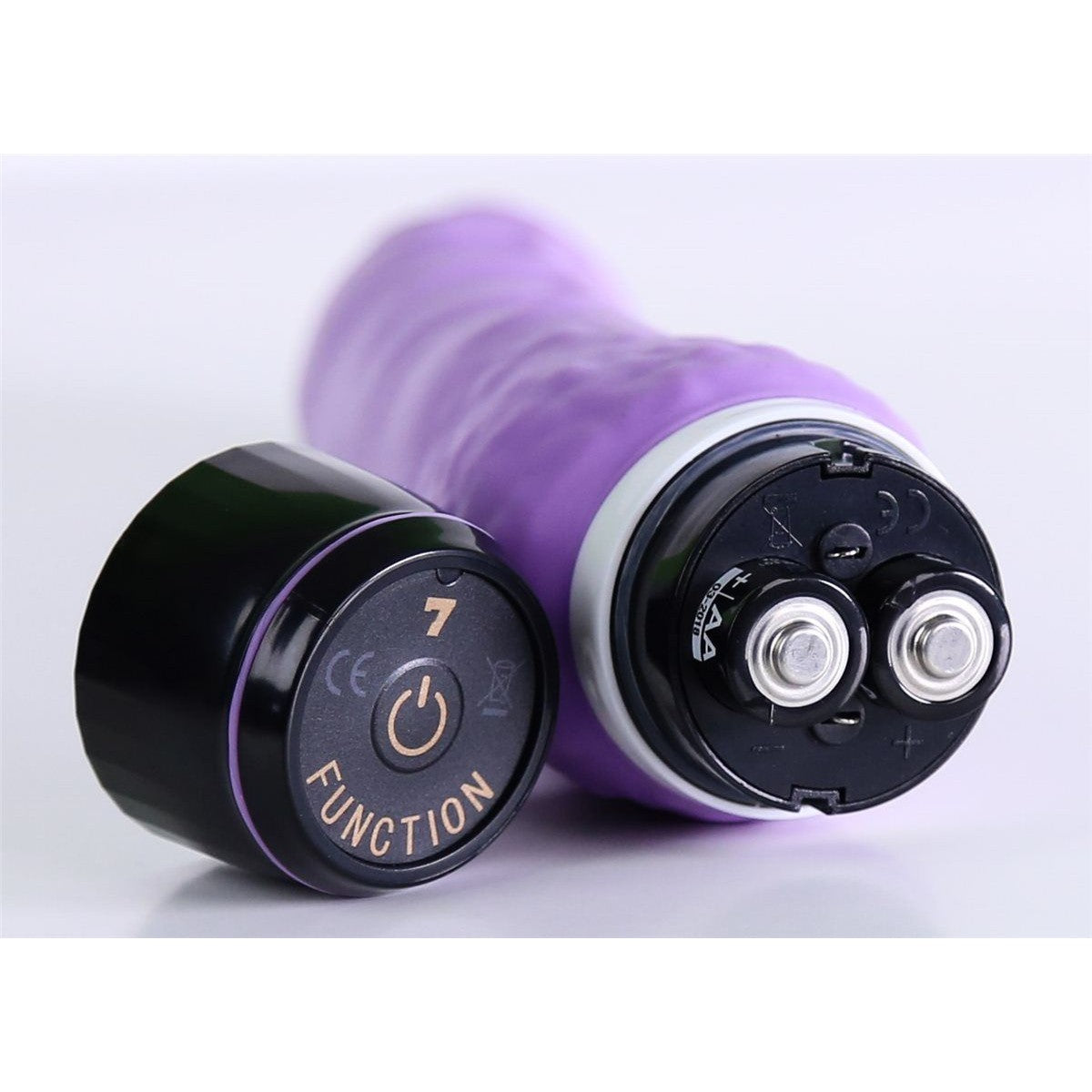 Silicone Classic Vibrating Dildo 7" in Purple Realistic Vibrating Dildo - Tophatter Daily Deals