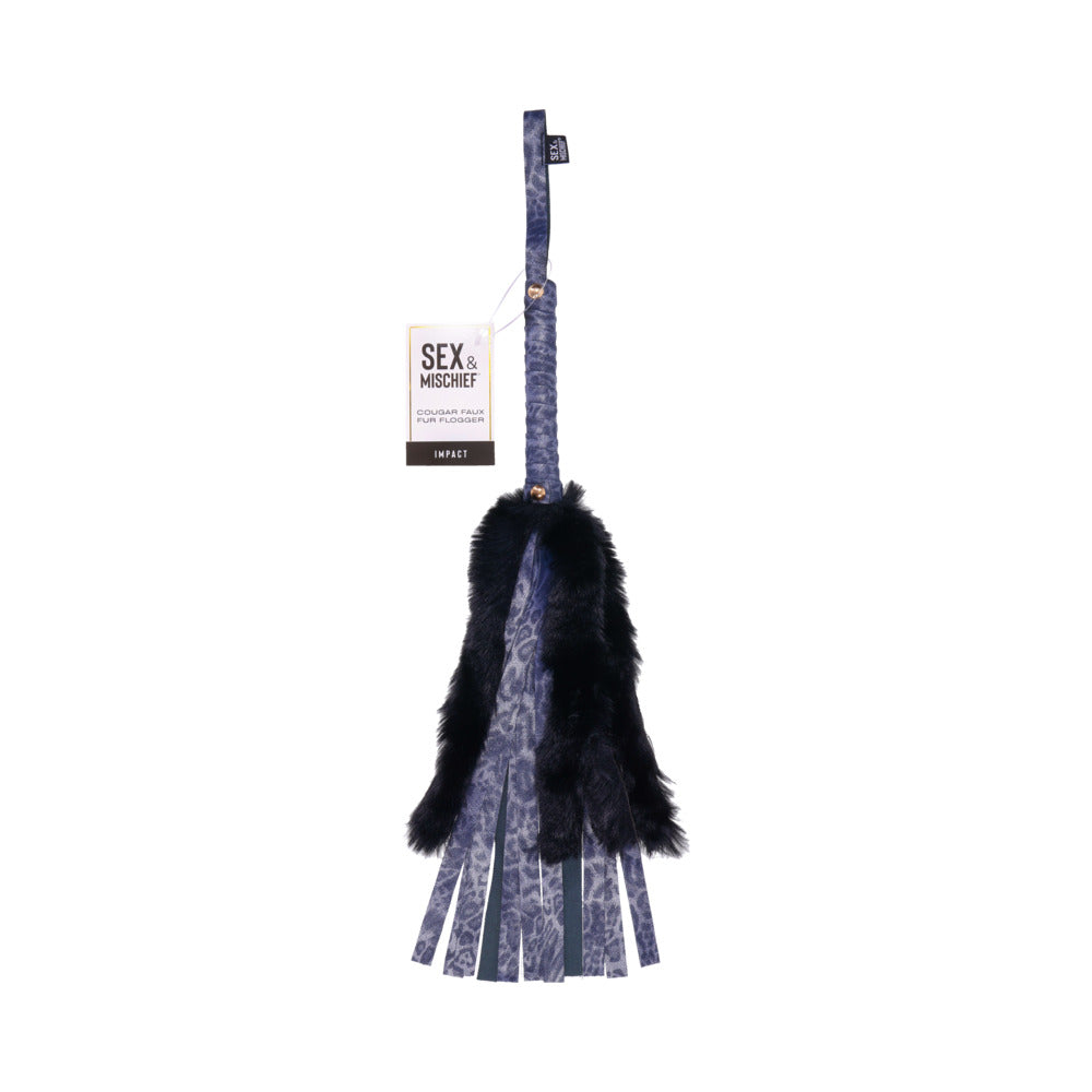 Sportsheets Sex & Mischief Cougar Faux Fur Flogger - Tophatter Daily Deals