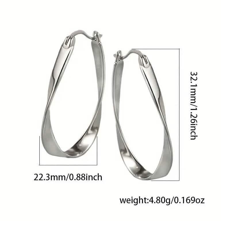 925 Silver Hypoallergenic Elegant Retro Style Earrings Earrings - Tophatter Daily Deals