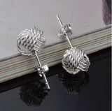 925 Silver Love Nut Stud Earrings Earrings - Tophatter Daily Deals