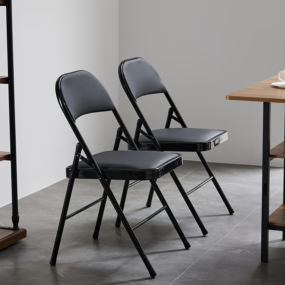 Folding Chair with Cushion Backrest Folding Chairs & Stools - Tophatter Daily Deals