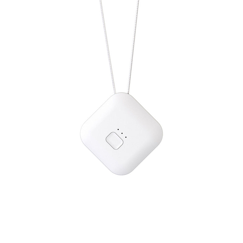 Air Purifier USB Portable Personal Wearable Necklace White 0 - Tophatter Daily Deals