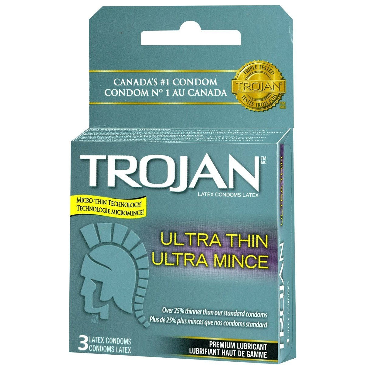 Trojan Ultra Thin Latex Condoms in 3 Pack Condoms - Tophatter Daily Deals