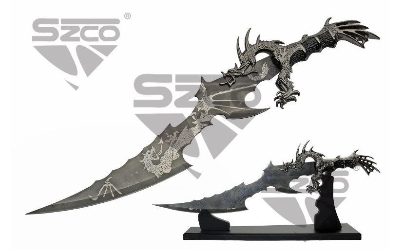 21" DRAGON SWORD W/STAND - Tophatter Daily Deals